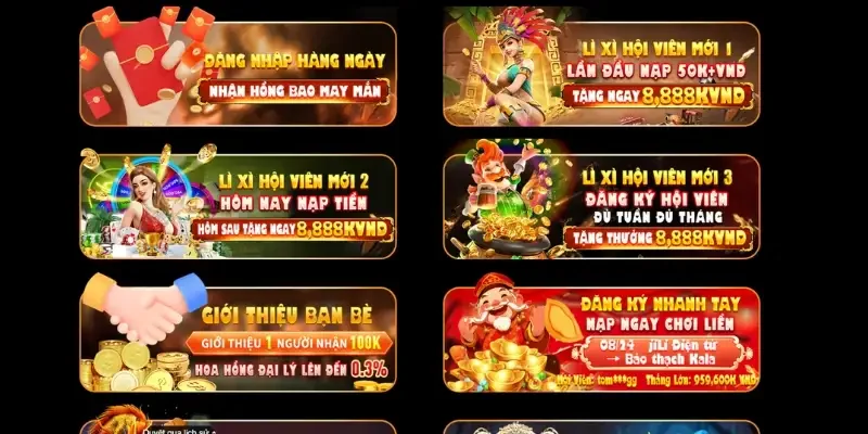 Tổng hợp các sự kiện ưu đãi mới nhất được King88 áp dụng